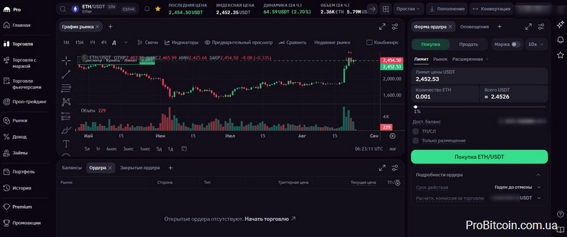 Торговий термінал Kraken PRO